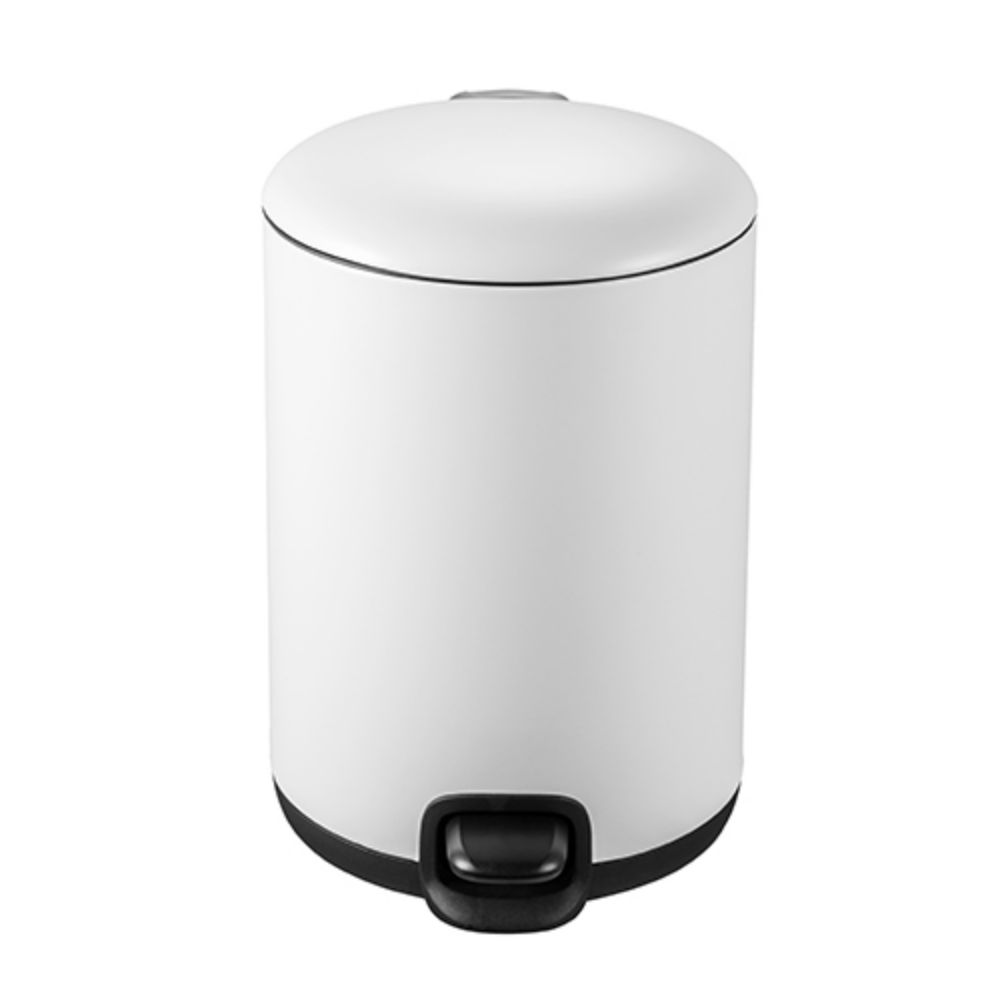 MUTBERG Bin Trash Matt White 5L Soft Close Lid GRB-11984-001W