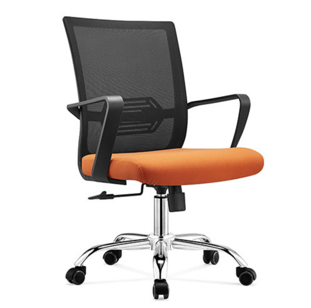 HONDUR Chair Office Mesh Back Orange and Black GQF-OC8985