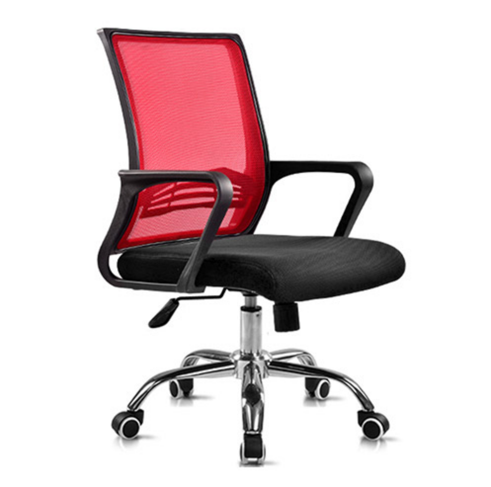 HONDUR Chair Office Mesh Back Red and Black GQF-OC8975