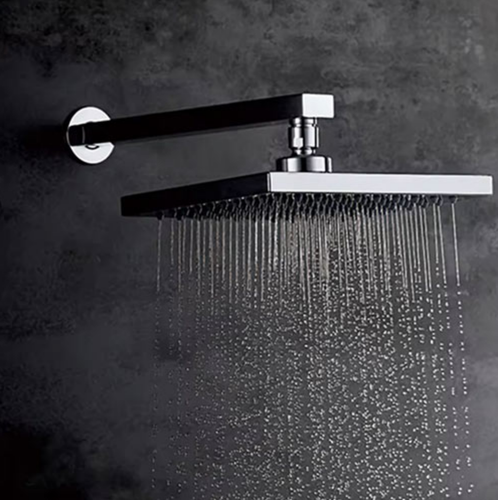 KIOTTO Shower Head Rainfall Square 8" Chrome RS0200S