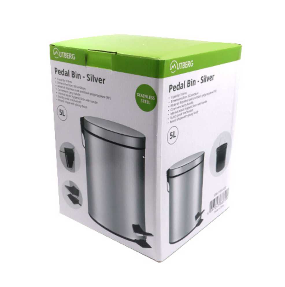 MUTBERG Bin Trash Stainless Steel 20L GRB-11055-027