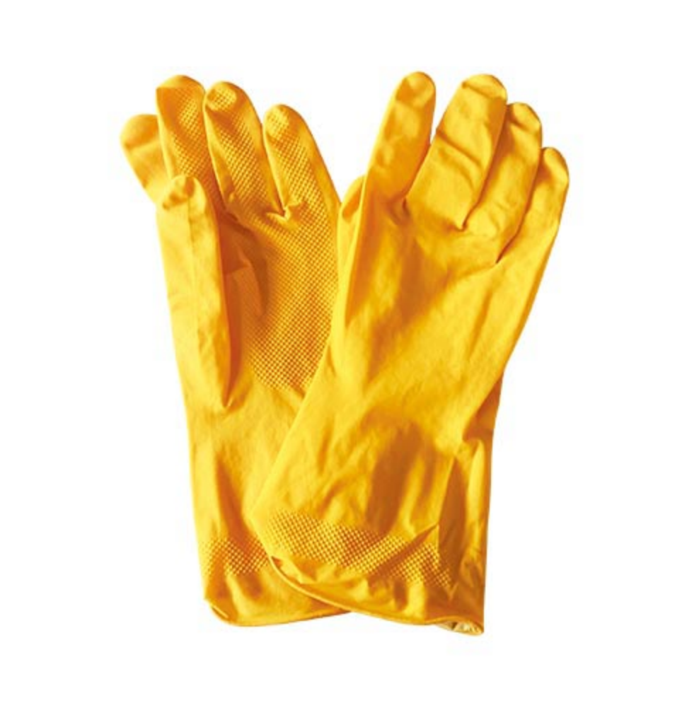 WOTECT Gloves Household Latex Yellow L GSH-WHG5040YL