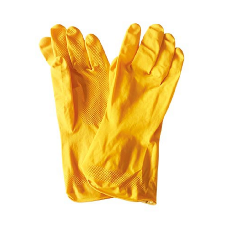 WOTECT Gloves Household Latex Yellow L GSH-WHG5040YL