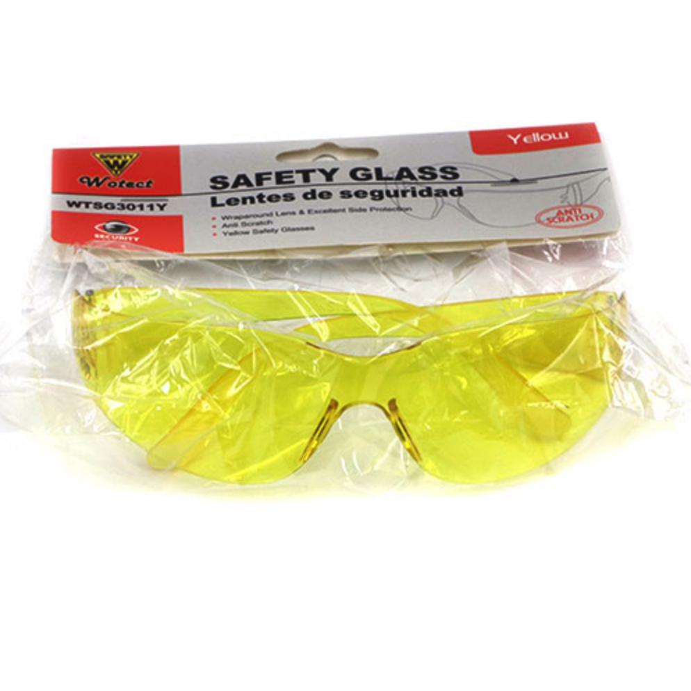 WOTECT Safety Glass Uv Yellow Lens GSD-WTSG3011Y