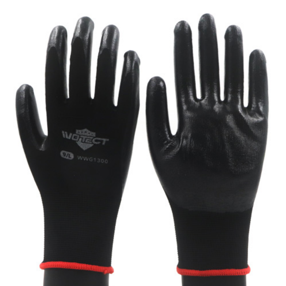 WOTECT Gloves Nitrile Black GSH-WWG1300