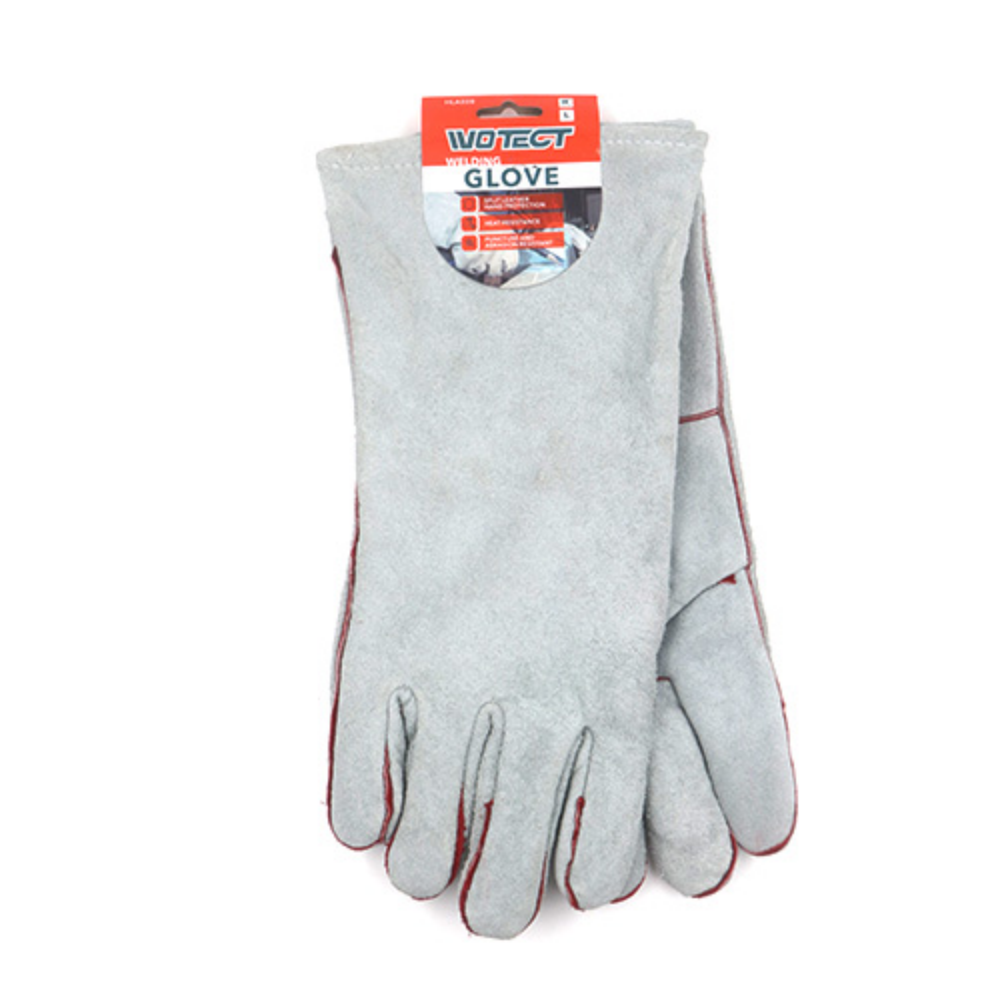 WOTECT Gloves Welders 14" Grey Leather GSH-HLA028