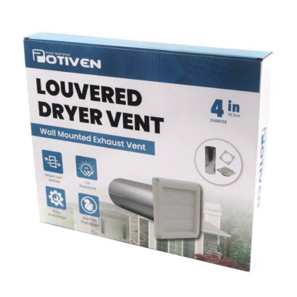 POTIVEN Duct Vent End Cap 4" GON-STLT0003