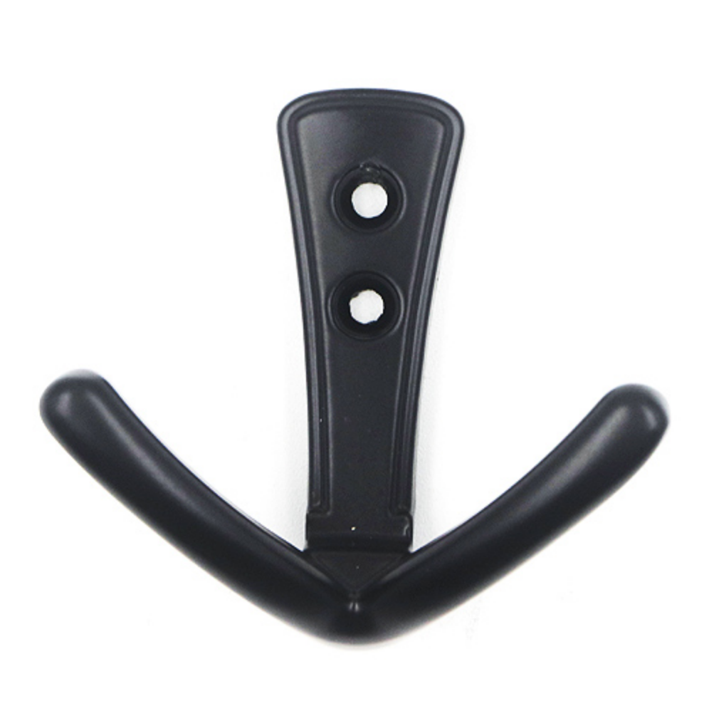 Coat Hook Double Matt Black DOR738651