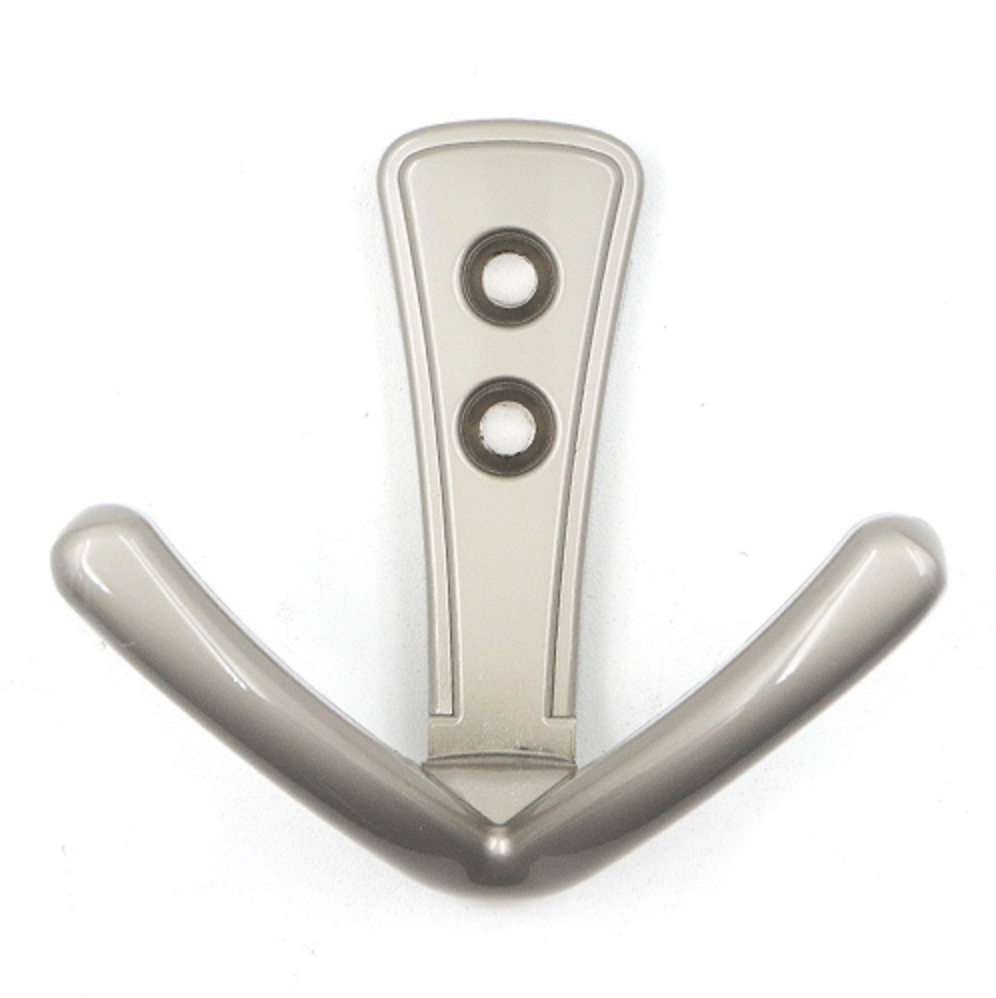 Coat Hook Double Satin Nickle DOR738652