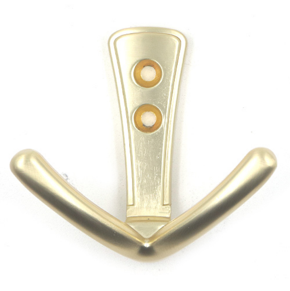 Coat Hook Double Brushed Brass DOR738653