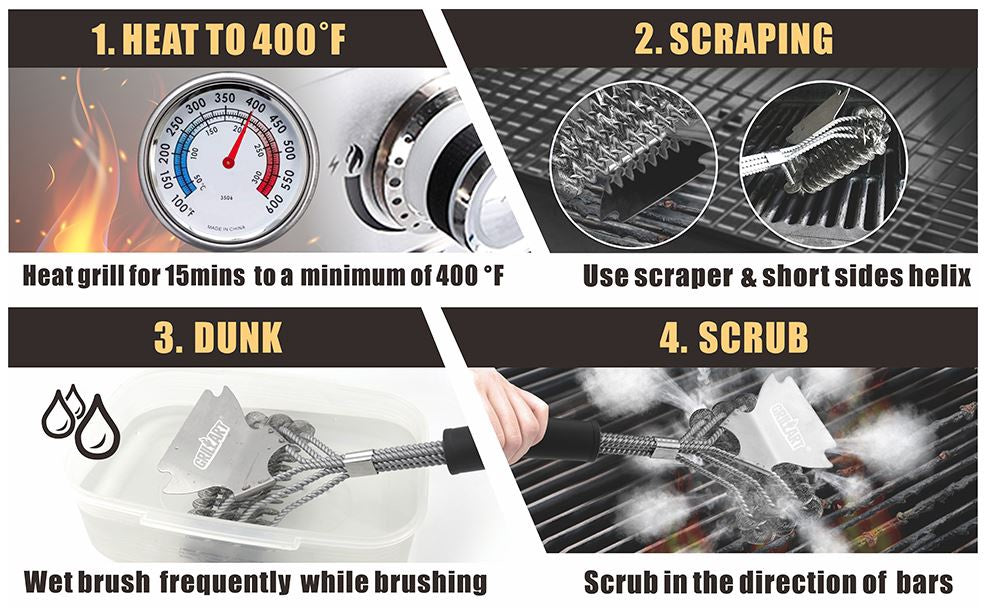GRILLART Grill Brush 17"