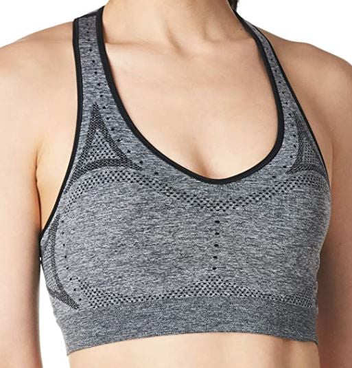 HANES Women Sports Bra Seamless Racerback Pink / L / Pink