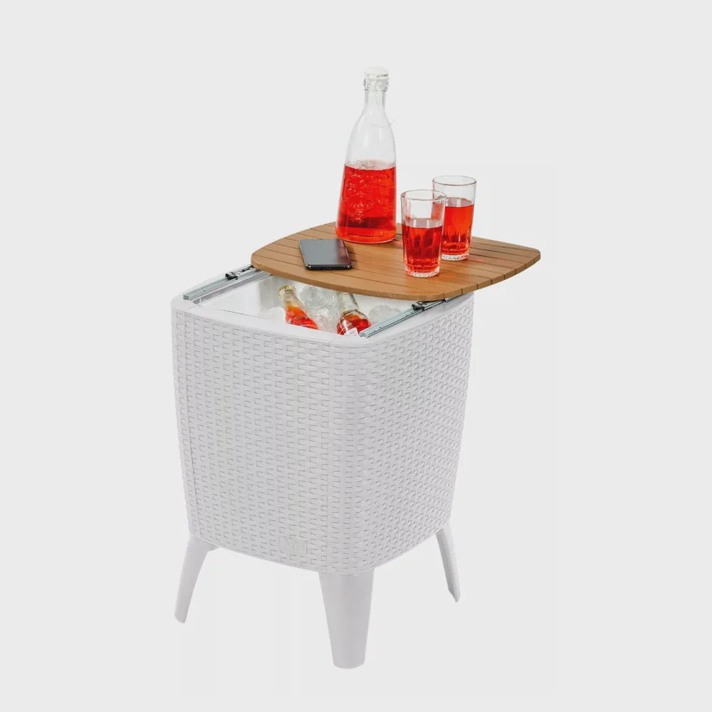 Cooler Table Box Ice Chest Capri Mq 492-1-CARAMELO White