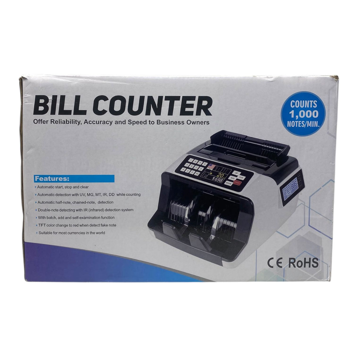 Money Counting Machine DCJ-4520 Bill Counter UV/MG