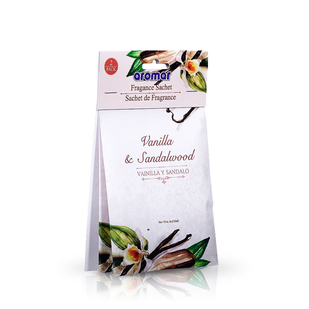 AROMAR Fragrance Sachet 2PCS Pack Vanilla & Sandalwood DP3392