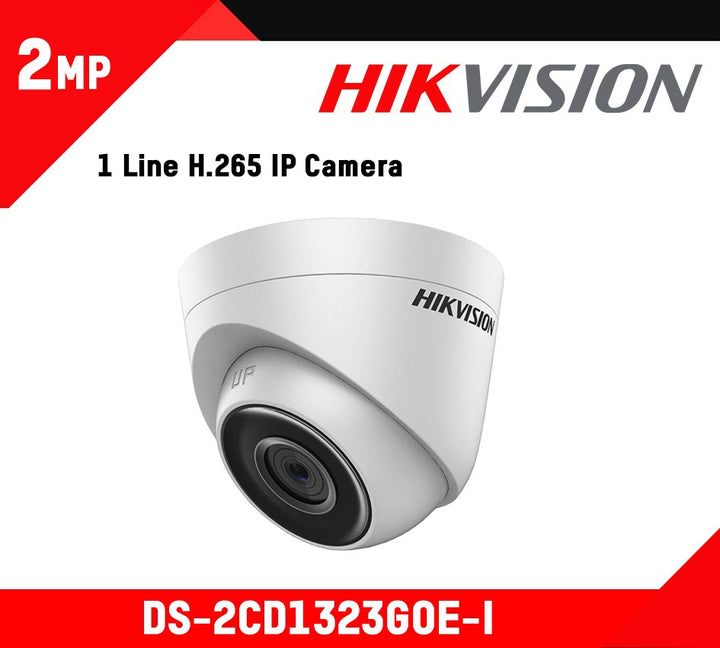 HIKVISION Security Camera Ip DS-2CD1323G0E-I 2MP Dome