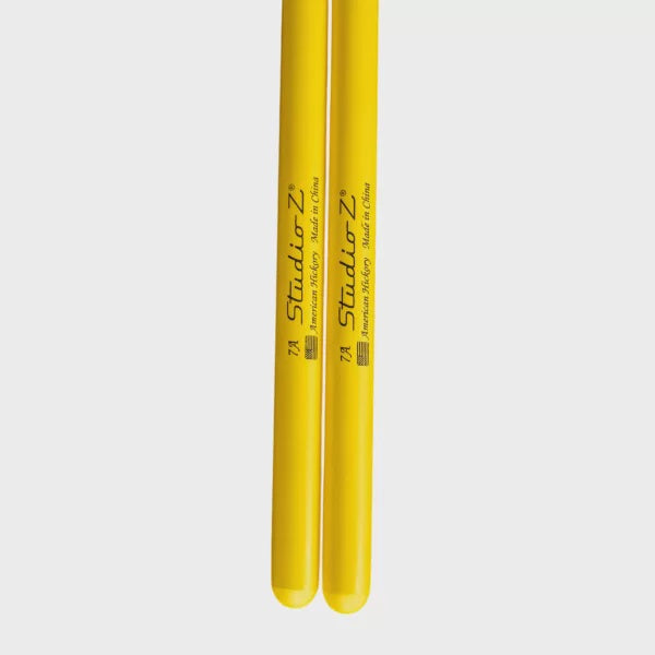 STUDIO Z Drum Sticks DS-AH-7A-YLW Yellow Hickory Wood