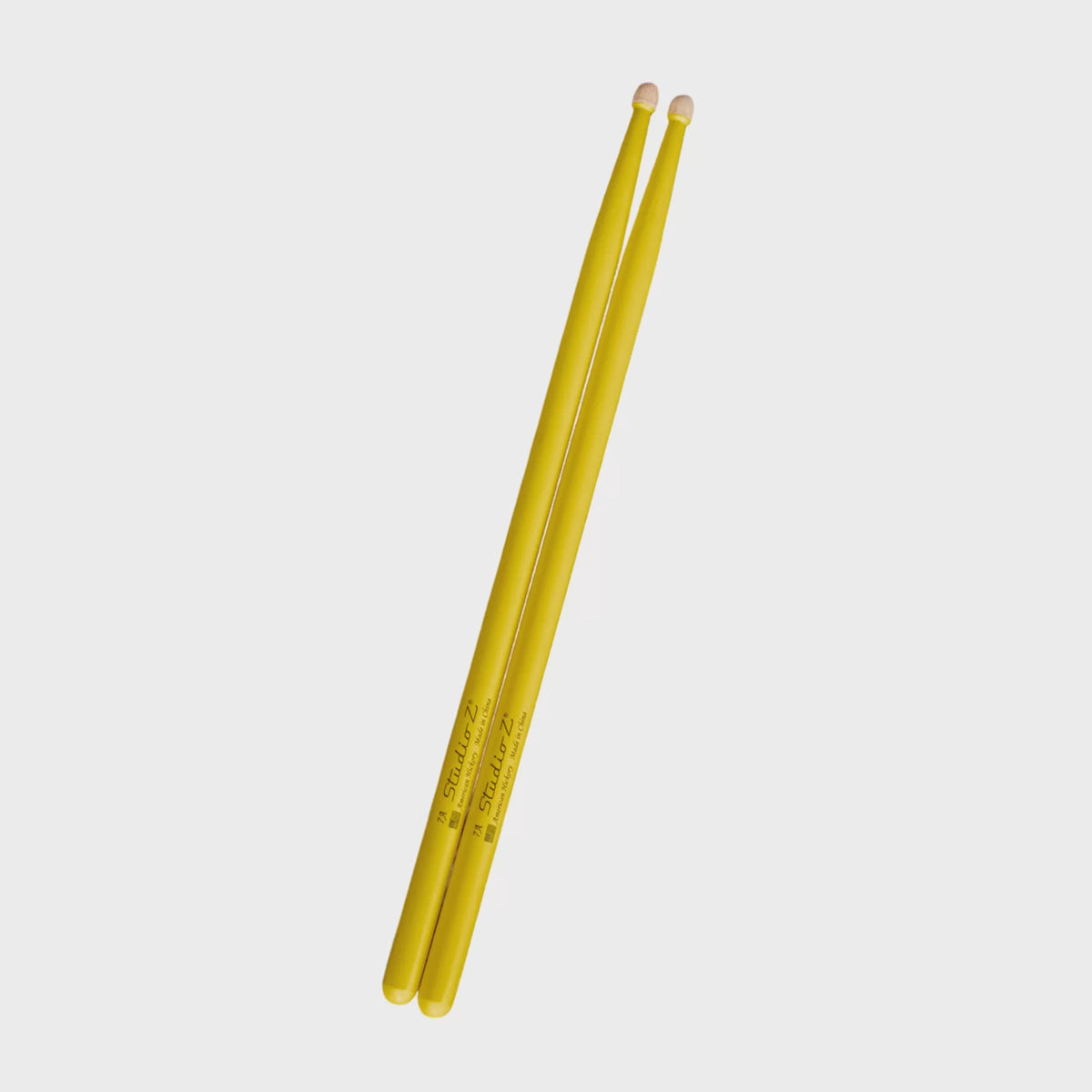 STUDIO Z Drum Sticks DS-AH-7A-YLW Yellow Hickory Wood