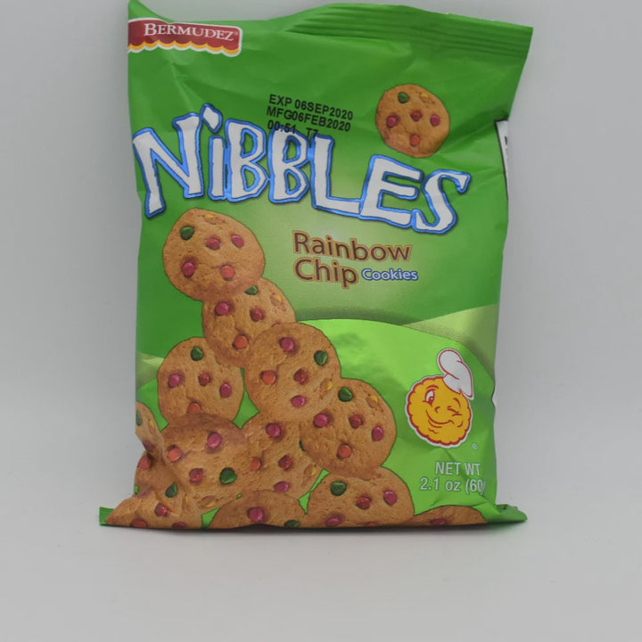 NIBBLES Bermudez Rainbow Chip Cookies 60G 2.1OZ