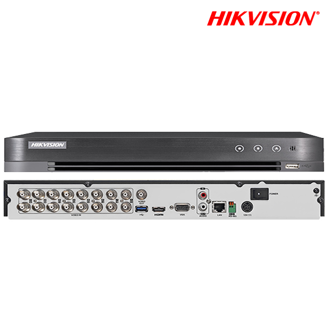 HIKVISION Security Dvr Turbo HD 7200 Series IDS-7216HQHI-M1/S Xvr 16-PORT Dvr / 24-PORT Ip 8-IP Motion 2.0 Acusense