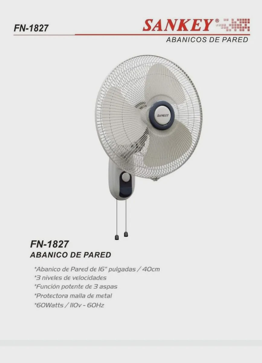 SANKEY Fan 16" Wall FN-1827 110V