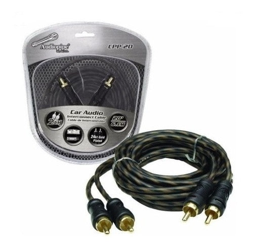 AUDIO PIPE Lead 2 Rca Male to 2 Rca Male 20' CPP-20