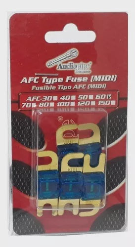 AUDIO PIPE Fuse Auto AFC-60A Gold Flat Mini Anl 5PCS Pack