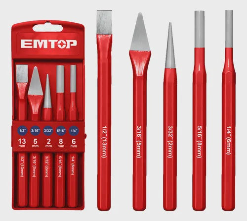 EMTOP Cold Chisel and Punch Set 5PCS EMCC8395
