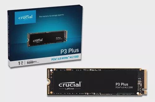 CRUCIAL Computer Hard Drive Ssd M.2 2280 1TB P3 Plus Pcie 4.0 Nvme CT1000P3PSSD8