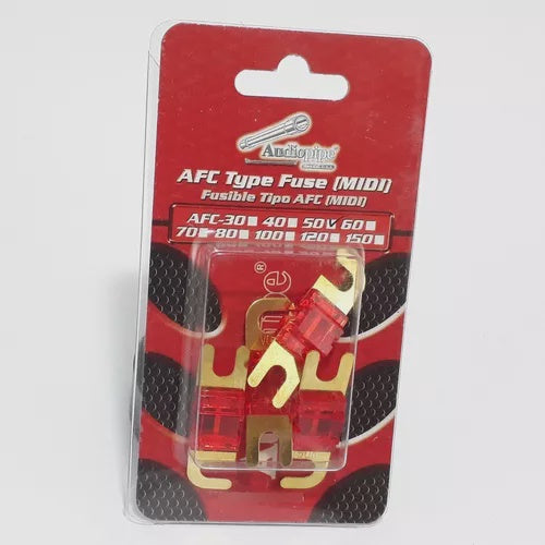 AUDIO PIPE Fuse Auto AFC-50A Gold Flat Mini Anl 5PCS Pack
