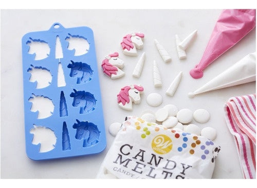 WILTON Baking Silicone Mold Unicorn 12 Cavity 2115-0-0104