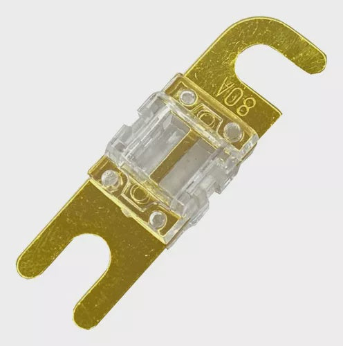AUDIO PIPE Fuse Auto AFC-80A Gold Flat Mini Anl 5PCS Pack