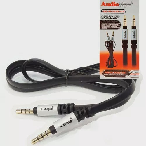 AUDIO PIPE Lead 1 3.5MM Male Stereo Video to 1 3.5MM Male Stereo Video 3' AIQ-SV3535-3.5