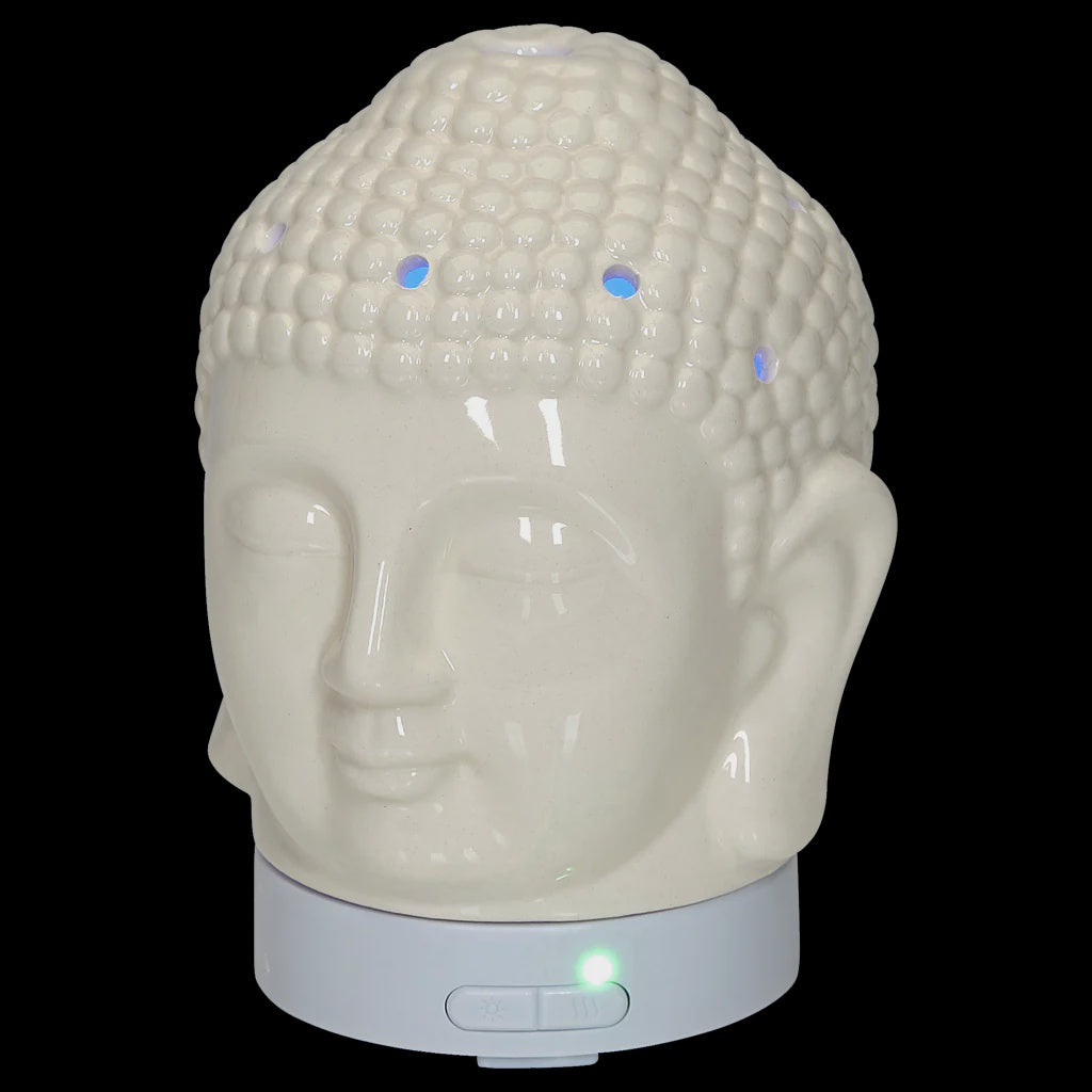AROMAR Oil Diffuser Ultrasonic Ceramic Head White with 7 Color LED Lights 100ML 90602