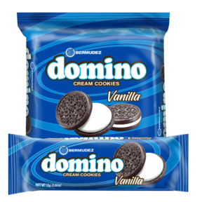 BERMUDEZ Domino Vanilla Cream Cookies 55G 1.94OZ