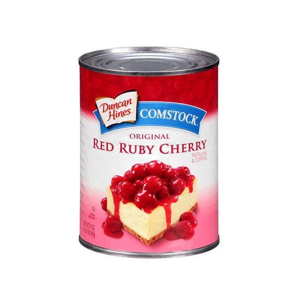 DUNCAN HINES Comstock Red Ruby Cherry Pie Filling & Topping 21OZ 595G