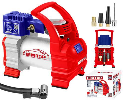 EMTOP Air Compressor Auto EAAC3501 140PSI 12V .