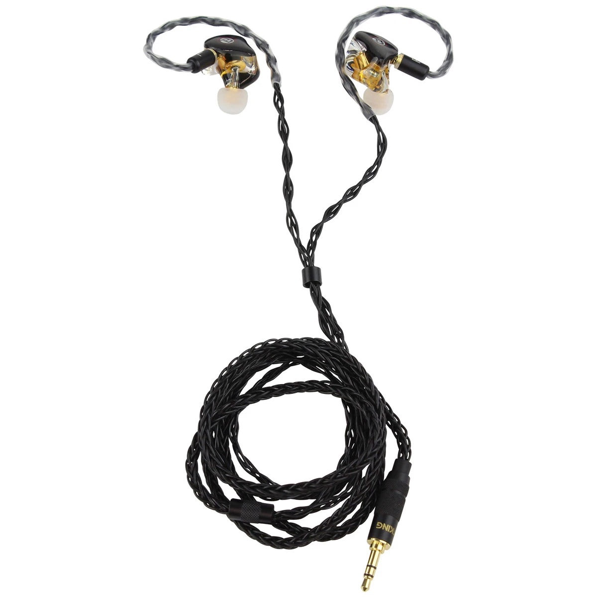 BLASTKING Earpiece Earbuds IBKE-EARBUDS-8017-BLK Black Wired with Pro Aluminum Case