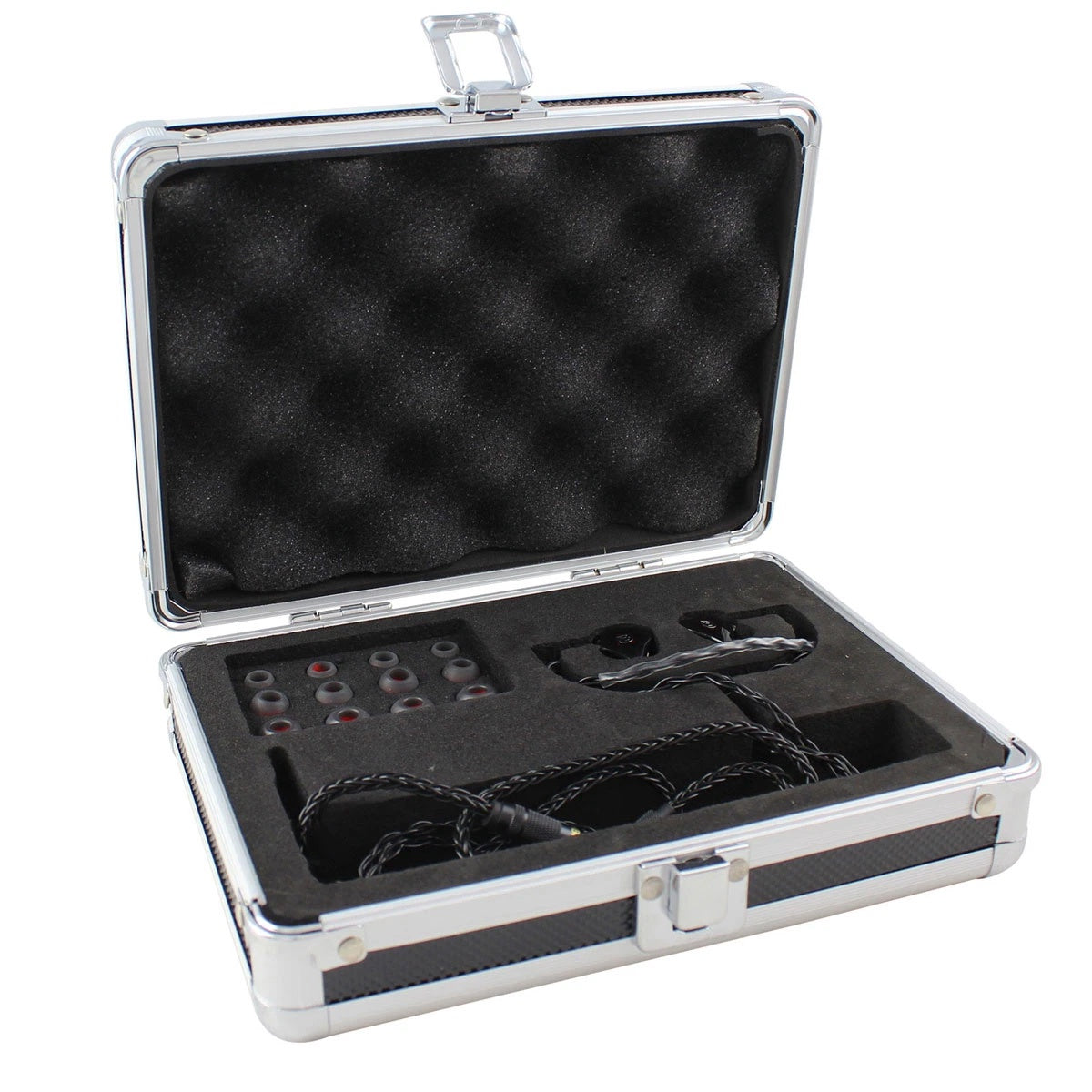 BLASTKING Earpiece Earbuds IBKE-EARBUDS-8017-BLK Black Wired with Pro Aluminum Case