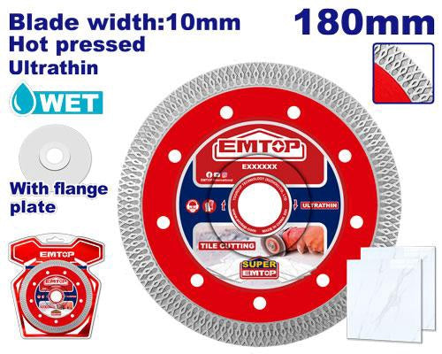 EMTOP Disc 7" Ultrathin EDDCH81801 180MM