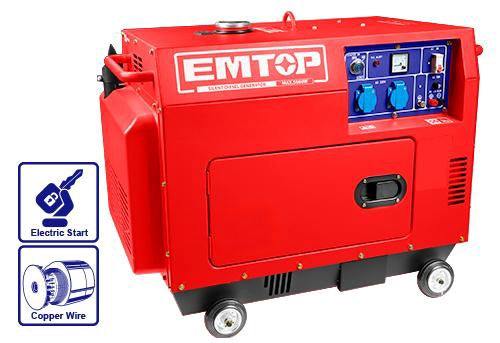 EMTOP Generator 5500W ULDGR511 Diesel Silent