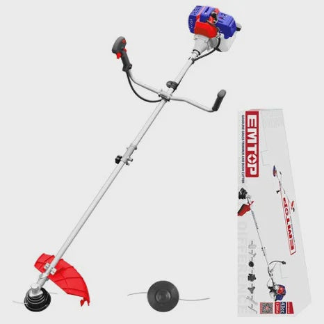 EMTOP Grass Trimmer Brush Cutter EGTC4321 Gas 42.7CC