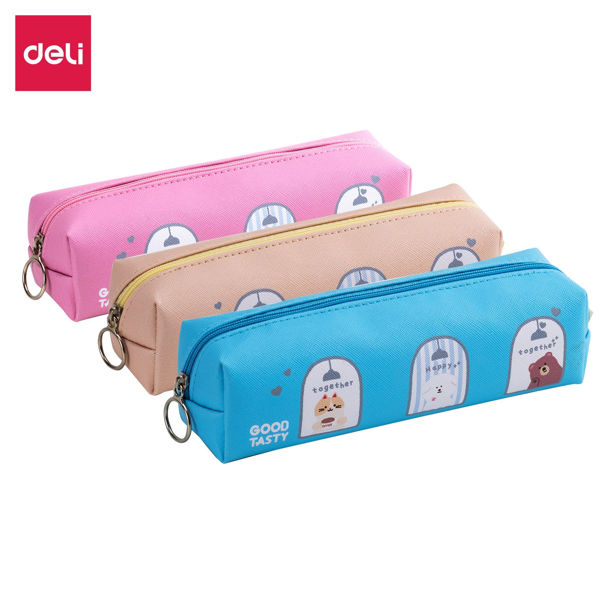 DELI Stationery Pencil Case Pouch H914 Fabric