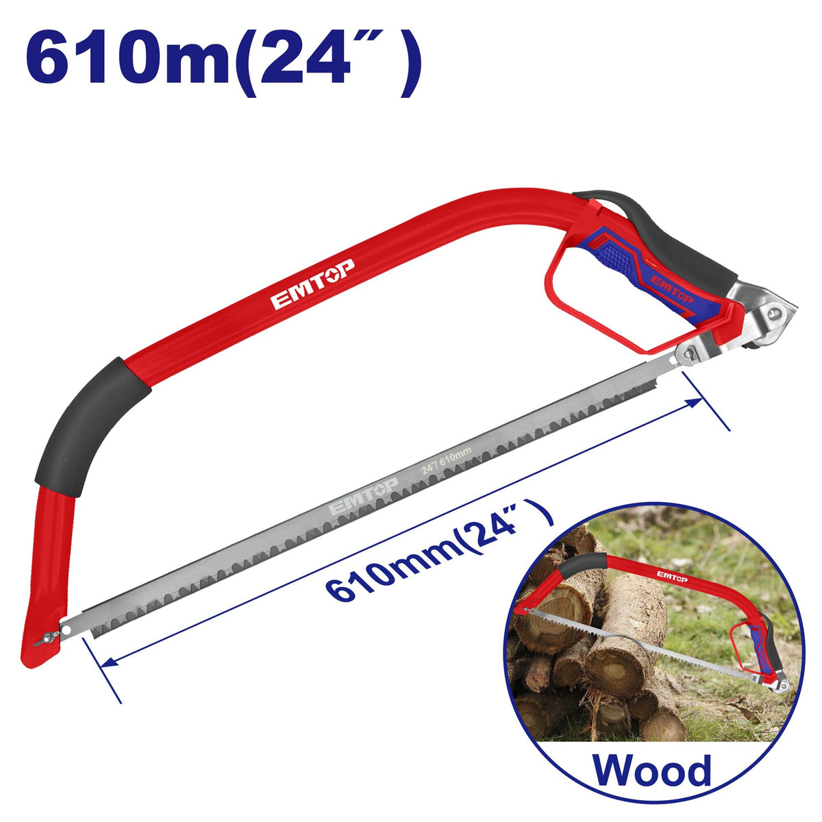 TOTAL Bow Saw 24" Emtop EHFE5024