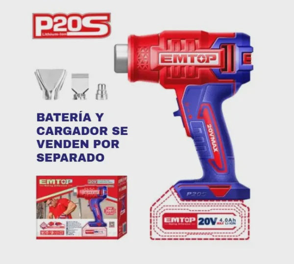 EMTOP Heat Gun EHGN20021 20V LITHIUM-ION