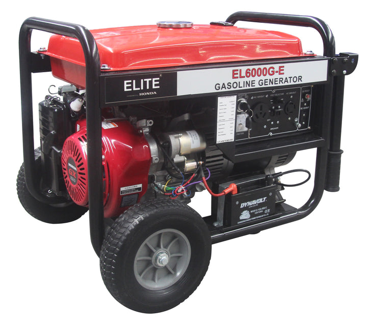 ELITE Generator 6000W EL6000G-E Gas Key Start Honda Engine