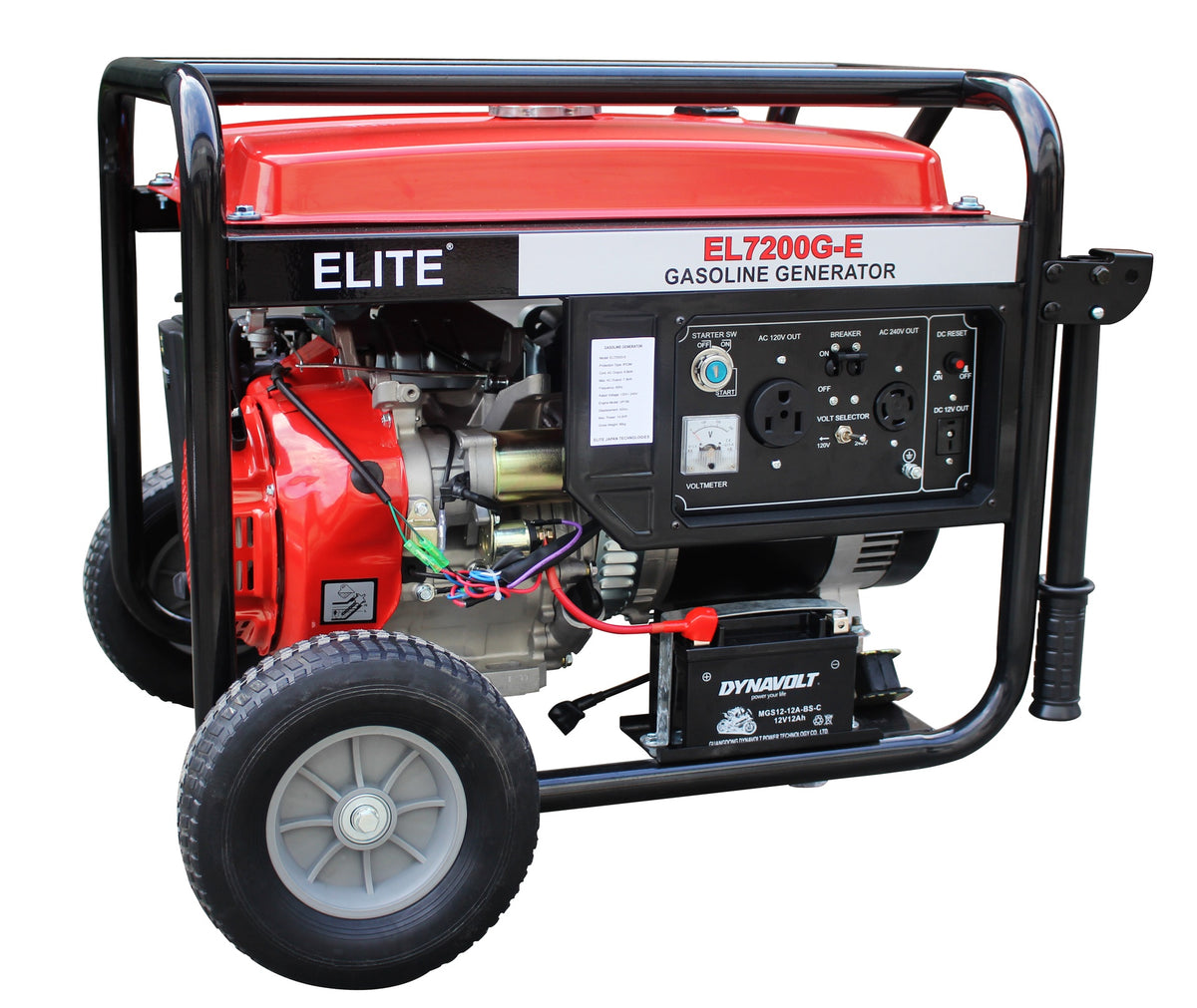 ELITE Generator 7300W EL7200G-E Gas Key Start