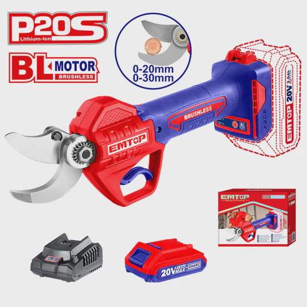 EMTOP Shear Pruner ELSL20305 20V LITHIUM-ION