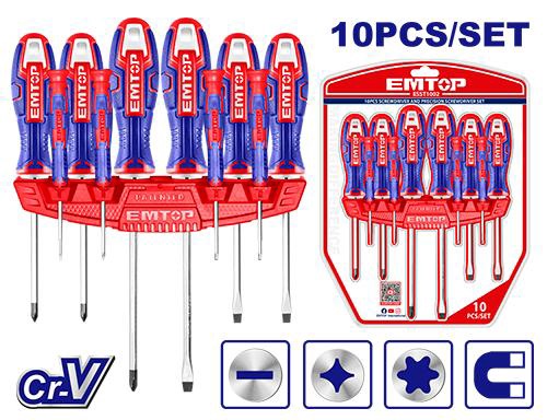 EMTOP Screwdriver Set 10PCS ESST1002