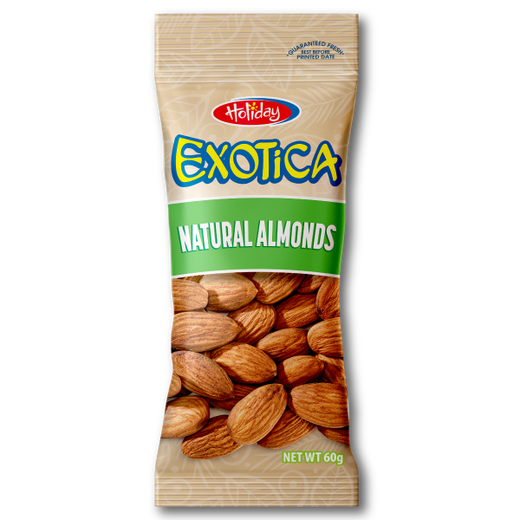 HOLIDAY Exotica Natural Almonds 60G